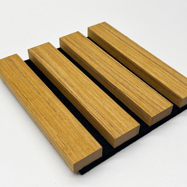 Manufacturer 3 side veneer wood slat panel