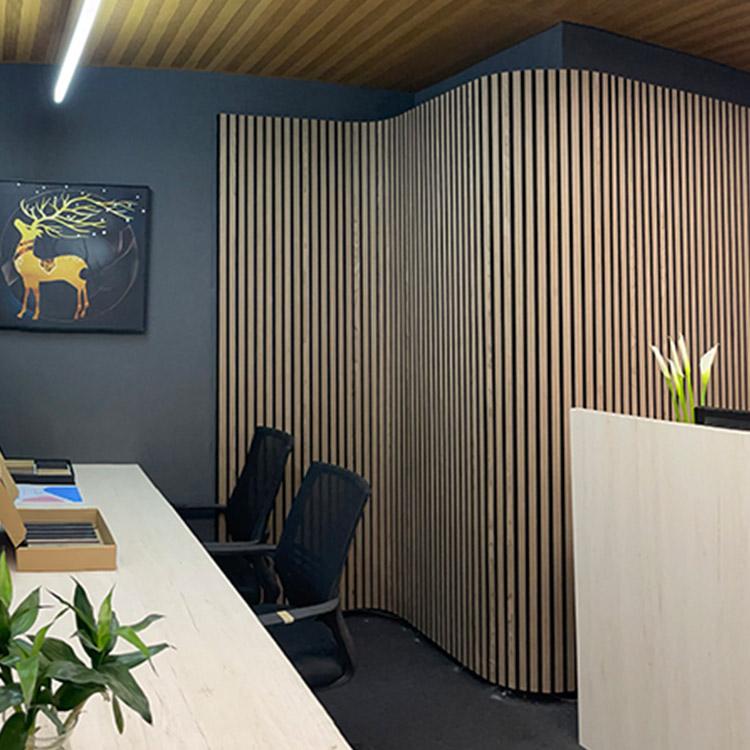 OEM curved wood wall panel