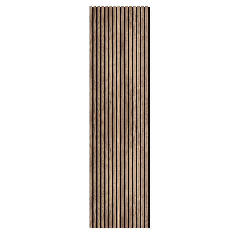 Walnut wood slat panels for global interior design projects